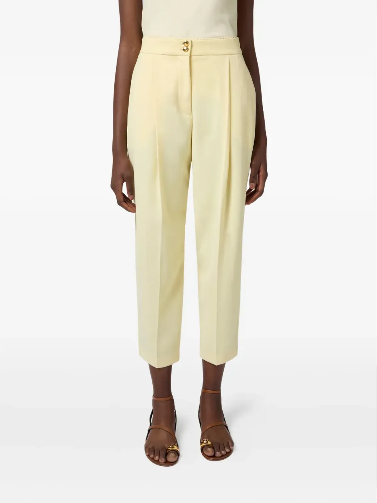 Elisabetta Franchi プリーツディテールパンツ - ニュートラル - 画像4