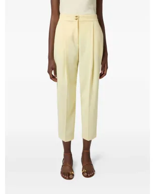 Elisabetta Franchi プリーツディテールパンツ - ニュートラル - サムネイル4