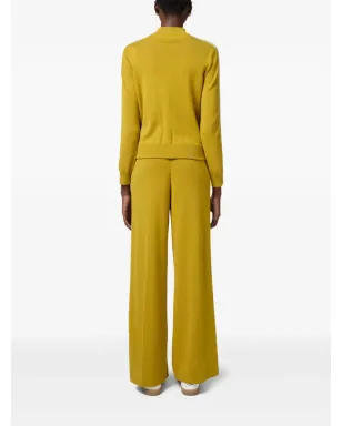 Elisabetta Franchi ジップフロント ストライプディテール カーディガン - イエロー - サムネイル3
