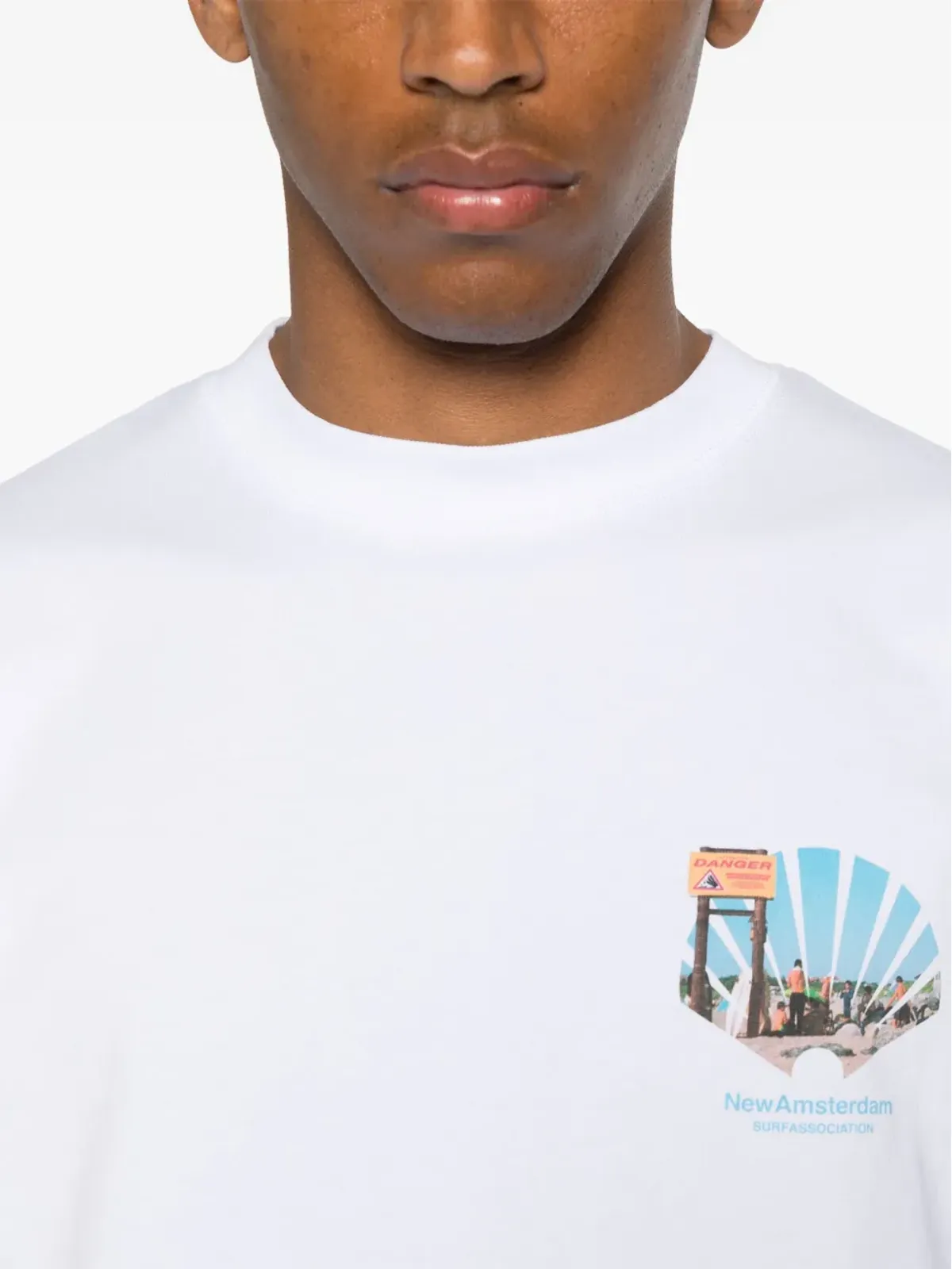 NEW AMSTERDAM コットンTシャツ - White - 画像4