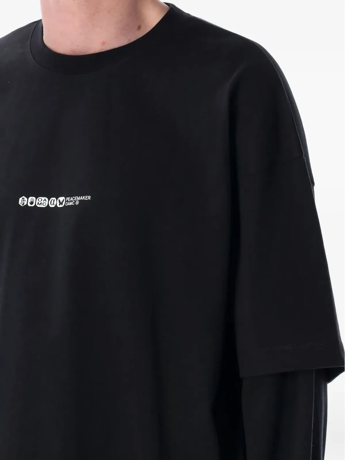 Peacemaker Oamc プリントTシャツ（ブラック） - 画像3