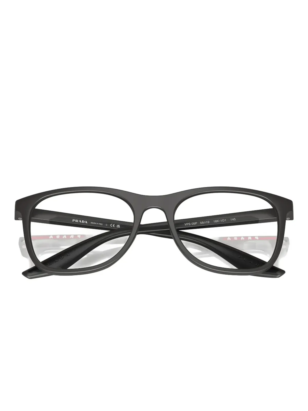 Prada Linea Rossa ウェイファーラー型メガネ - ブラック - 画像3
