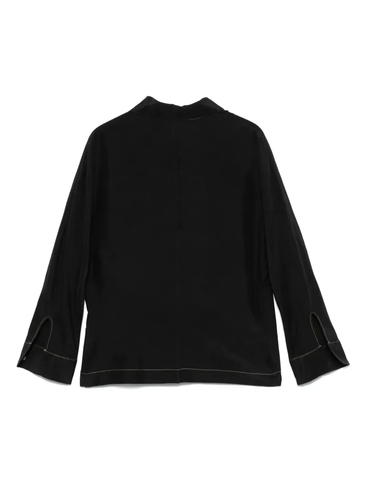 Prada Pre-Owned ビンテージ 2000年代 シルクシャツ - ブラック - 画像2