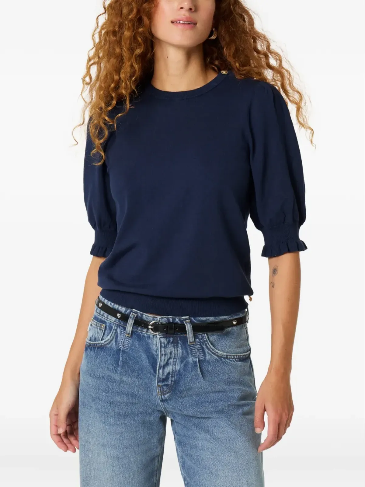 Fabienne Chapot フリルディテールTシャツ - 画像3
