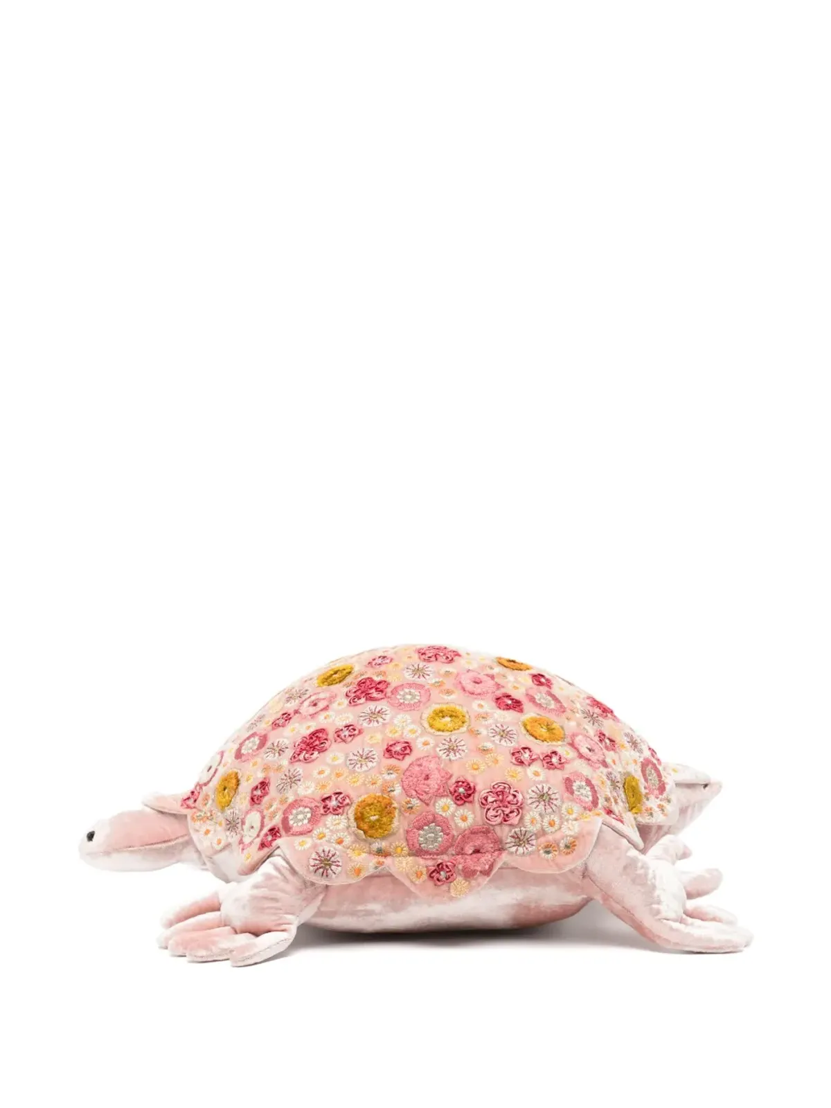 Anke Drechsel タートル型 大きめ刺繍 ソフトトイ - ピンク - 画像2