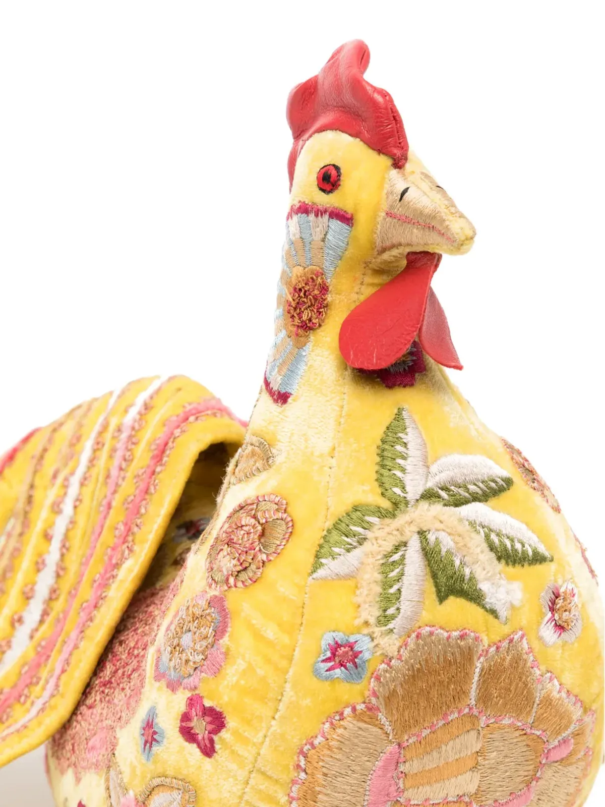 Anke Drechsel 雄鶏の大きな刺繍入りソフトトイ - 画像3