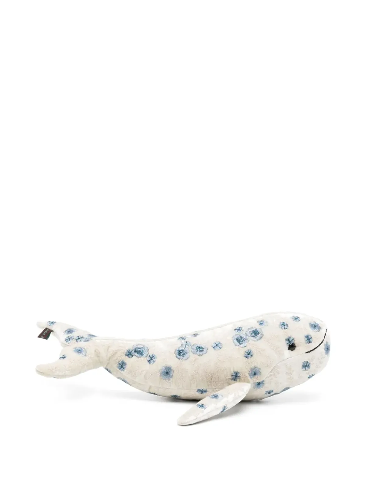 Anke Drechsel クジラの刺繍入りソフトトイ ブルー - 画像1