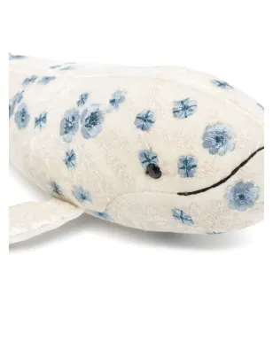 Anke Drechsel クジラの刺繍入りソフトトイ ブルー - サムネイル3