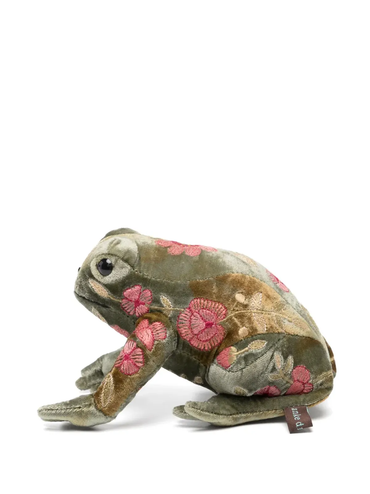 Anke Drechsel カエルの刺繍入りソフトトイ - グリーン - 画像2