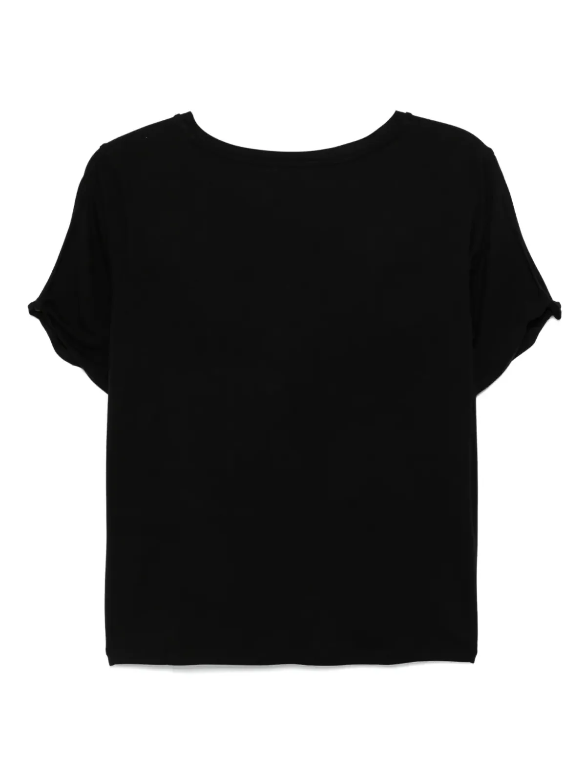 LIU JO ラインストーン装飾プリントTシャツ ブラック - 画像2