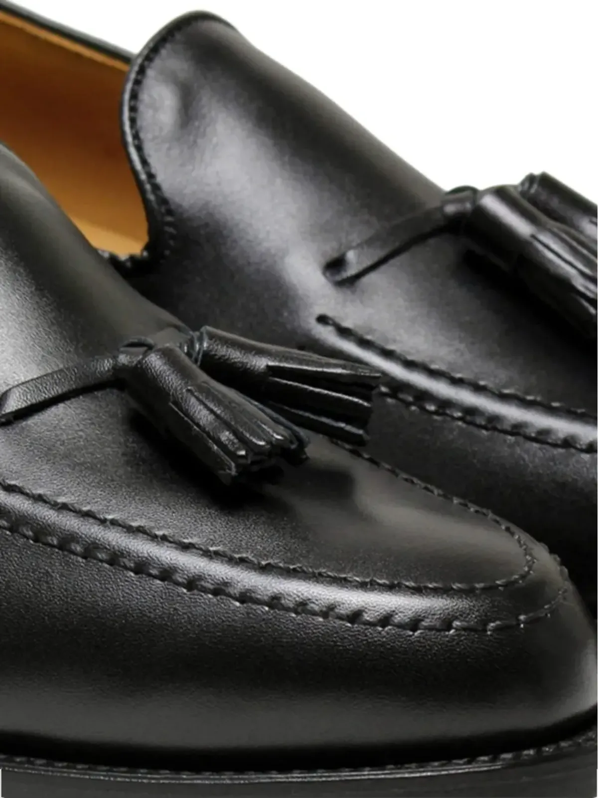 Sanders Finchley tassel-detail ローファー - ブラック - 画像5