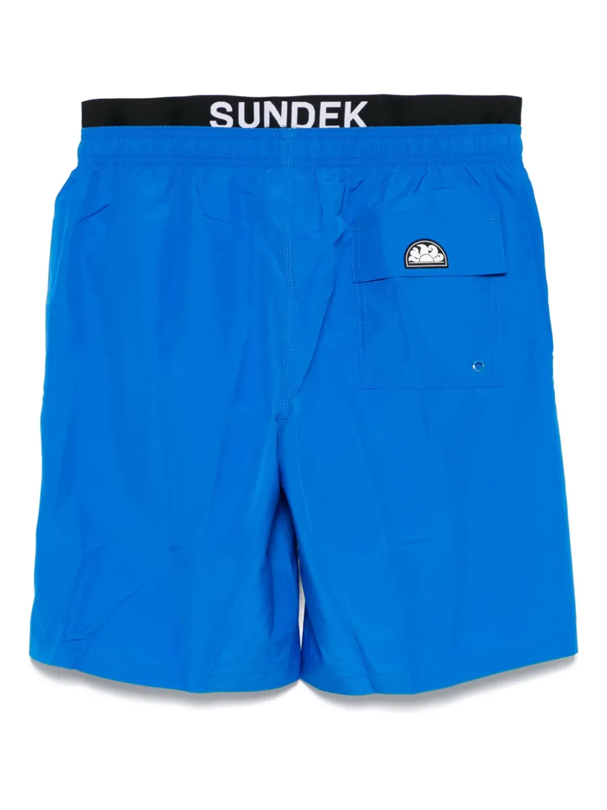 Sundek ロゴ入りウエストバンド付きスイムショーツ ブルー - 画像2