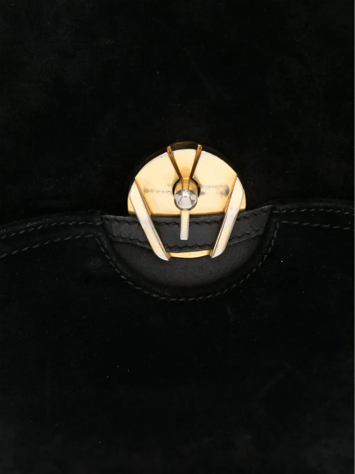 Gucci ビンテージ スエード ショルダーバッグ - 画像3