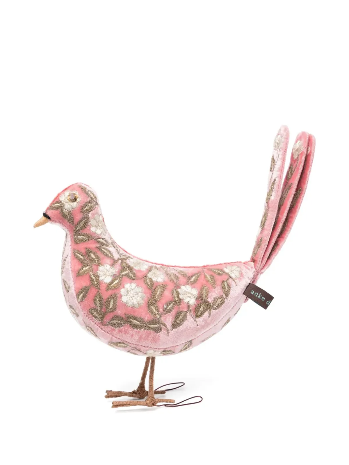 Anke Drechsel ハトの刺繍入りソフトトイ - 画像2