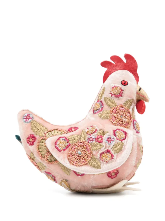 Anke Drechsel Anke Drechsel 小さな鶏の刺繍ソフトトイ - ピンクの商品画像