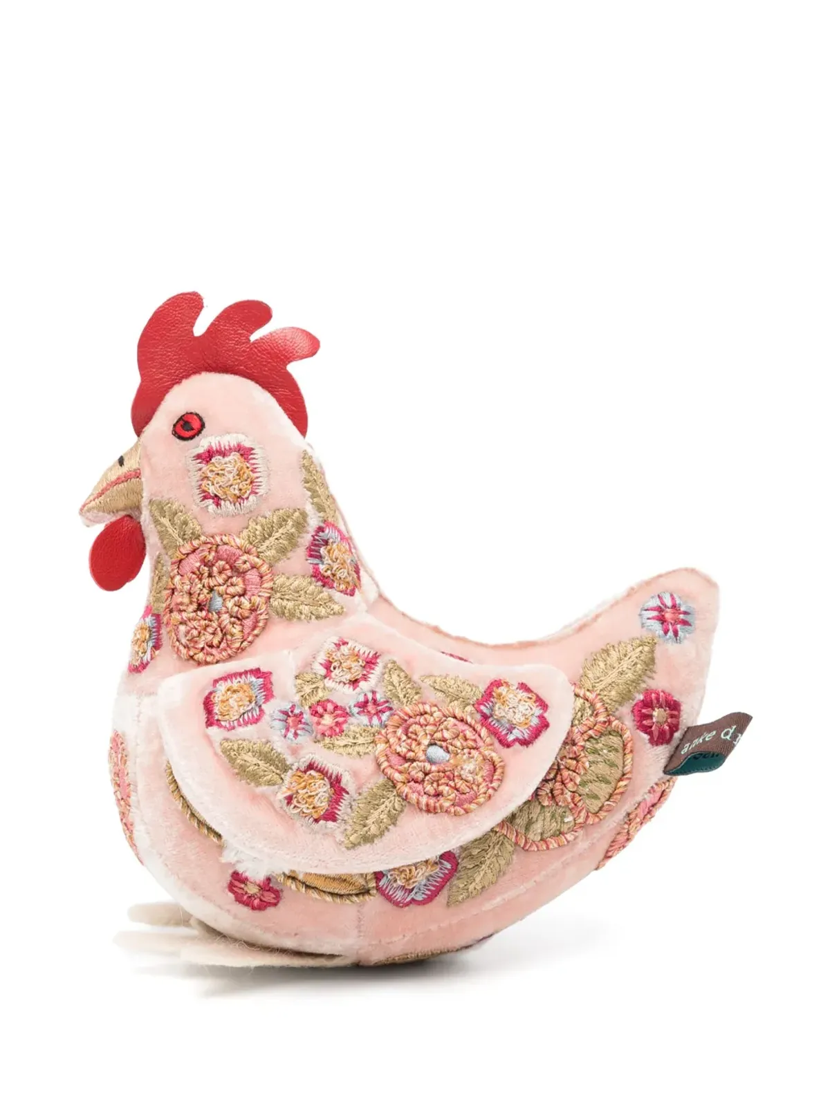Anke Drechsel 小さな鶏の刺繍ソフトトイ - ピンク - 画像2