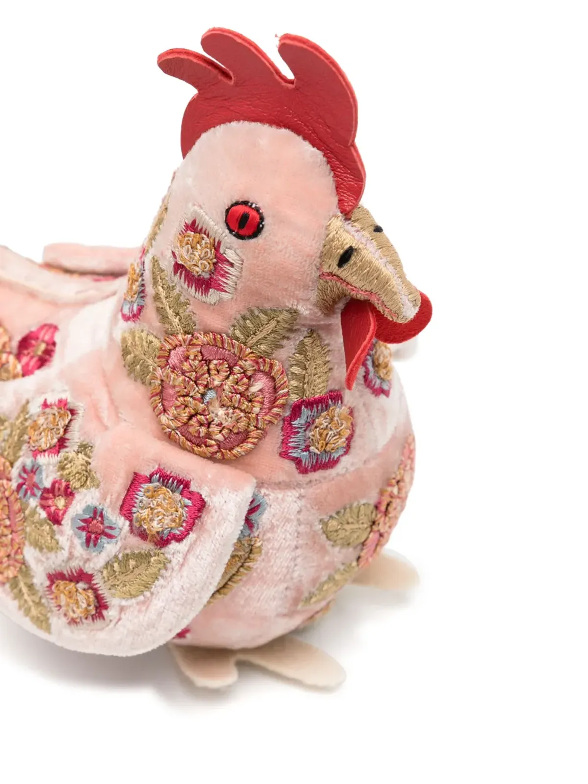 Anke Drechsel 小さな鶏の刺繍ソフトトイ - ピンク - 画像3