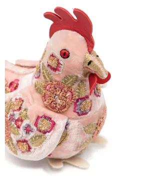 Anke Drechsel 小さな鶏の刺繍ソフトトイ - ピンク - サムネイル3