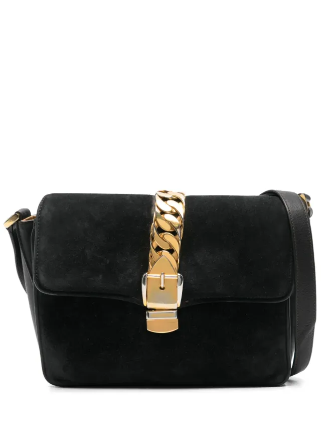 Gucci Pre-Owned Gucci ビンテージ 1960年代 シルヴィー クロスボディバッグ ブラックの商品画像