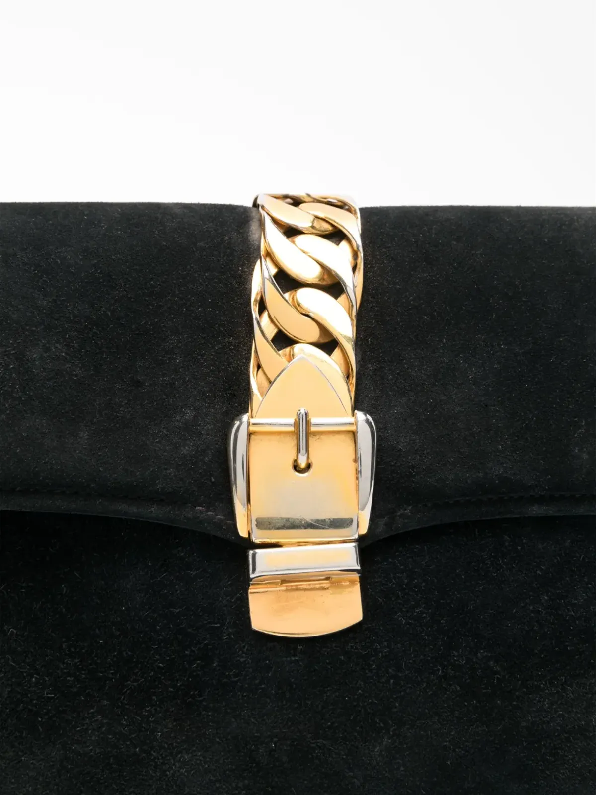 Gucci ビンテージ 1960年代 シルヴィー クロスボディバッグ ブラック - 画像3