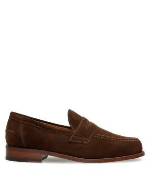 Sanders Aldwych suede penny loafers - サムネイル1