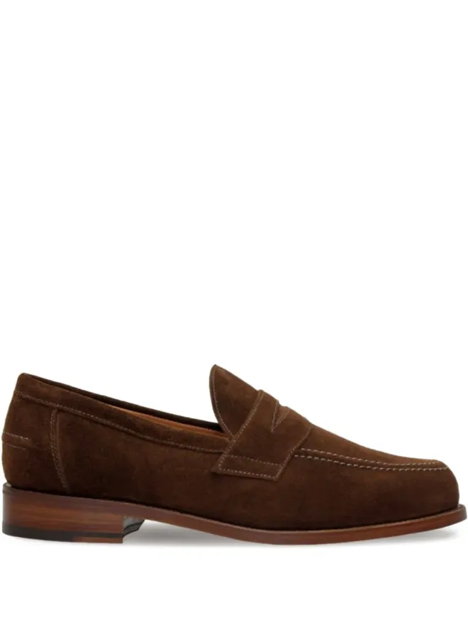 Sanders Sanders Aldwych suede penny loafersの商品画像