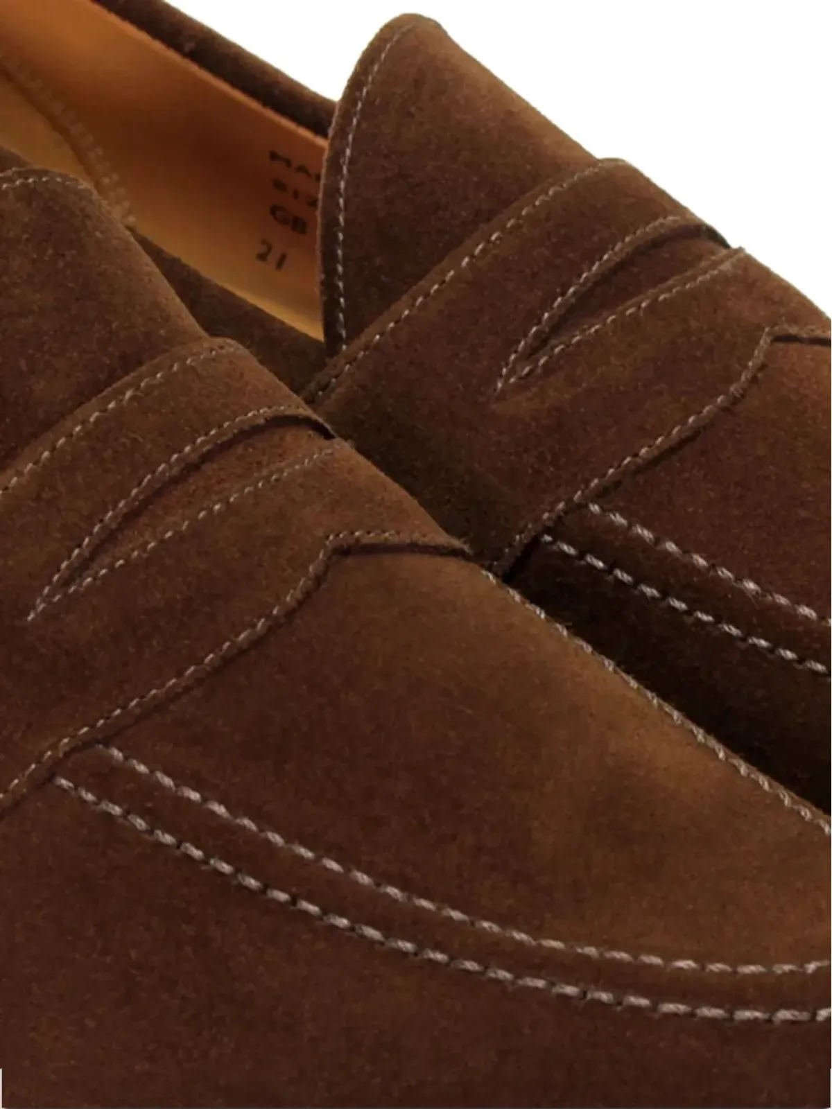 Sanders Aldwych suede penny loafers - 画像5
