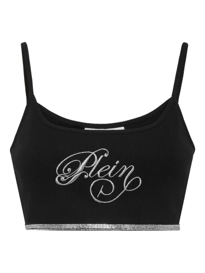 Philipp Plein Philipp Plein ストラス・シグネチャー・ミニタンクトップの商品画像