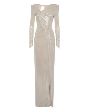 Philipp Plein ドレープイブニングドレス - Neutrals - サムネイル1