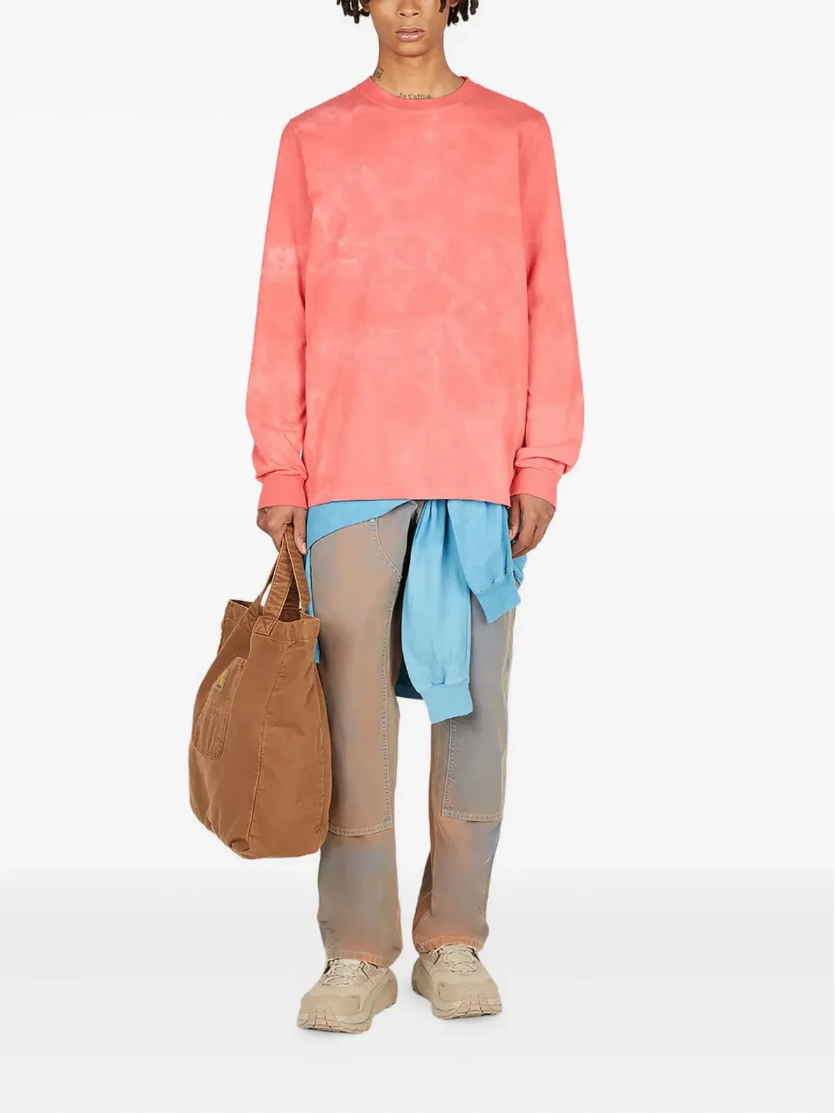 NOTSONORMAL washed long-sleeve crew neck T-shirt - 画像2