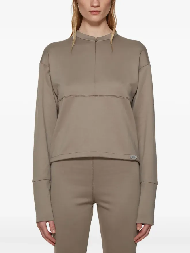 Artica Arbox Artica Arbox 半ジップ長袖Tシャツ - Brownの商品画像