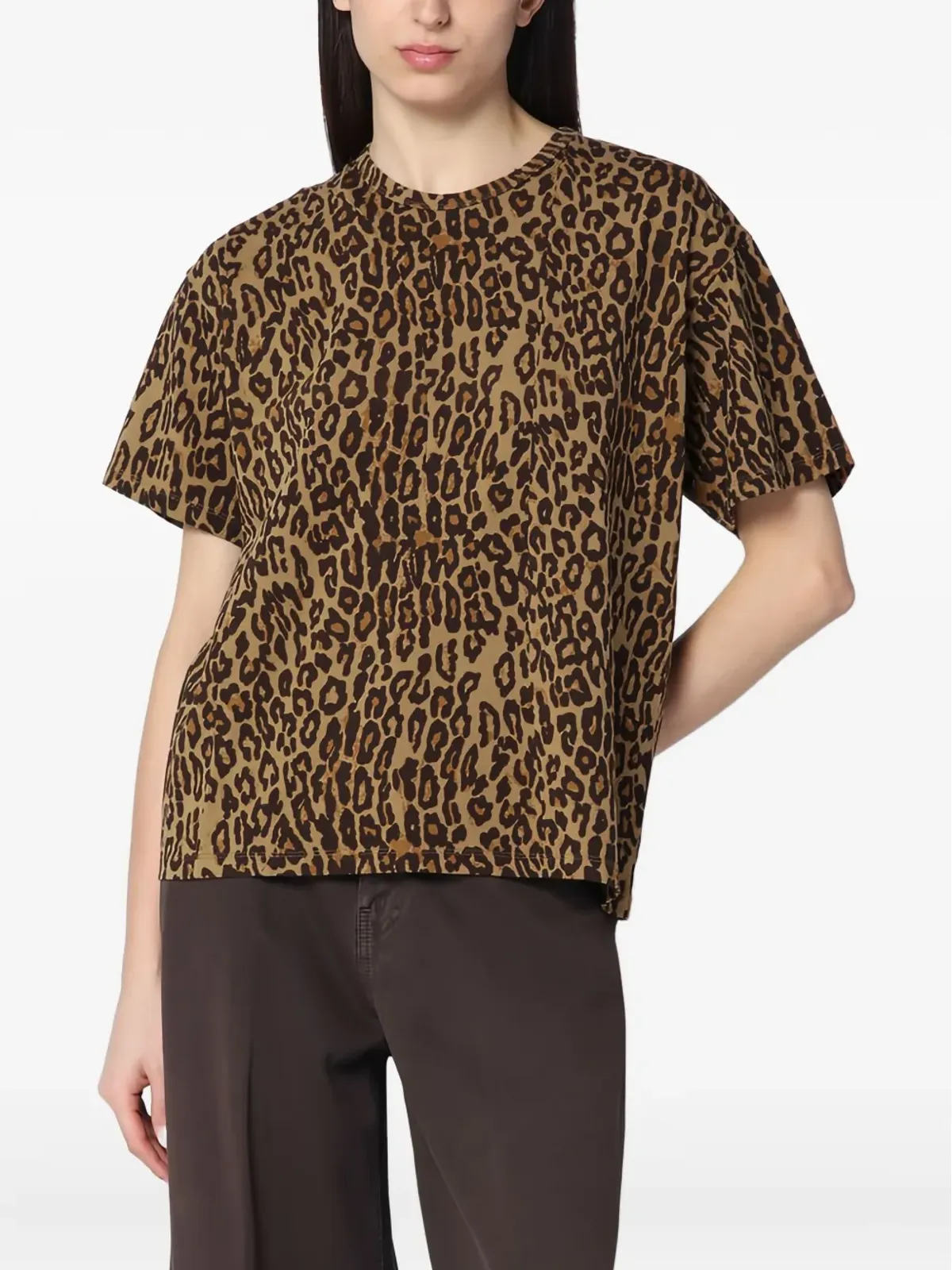 6397 ヒョウ柄半袖Tシャツ - 画像3