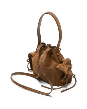 Acne Studios ミニ マルチポケット スエード ショルダーバッグ - サムネイル3