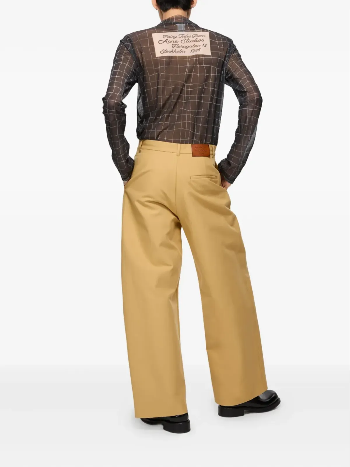 Acne Studios オーガニックコットンパンツ ブラウン - 画像3