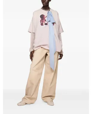 Acne Studios teddy-bear-print T-shirt - Pink - サムネイル2