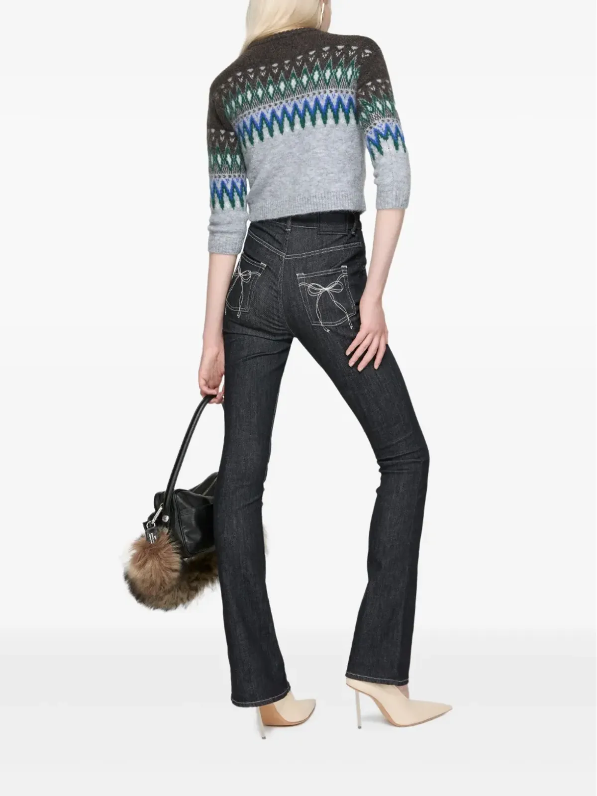 Acne Studios フェアアイル柄ウールセーター - 画像3