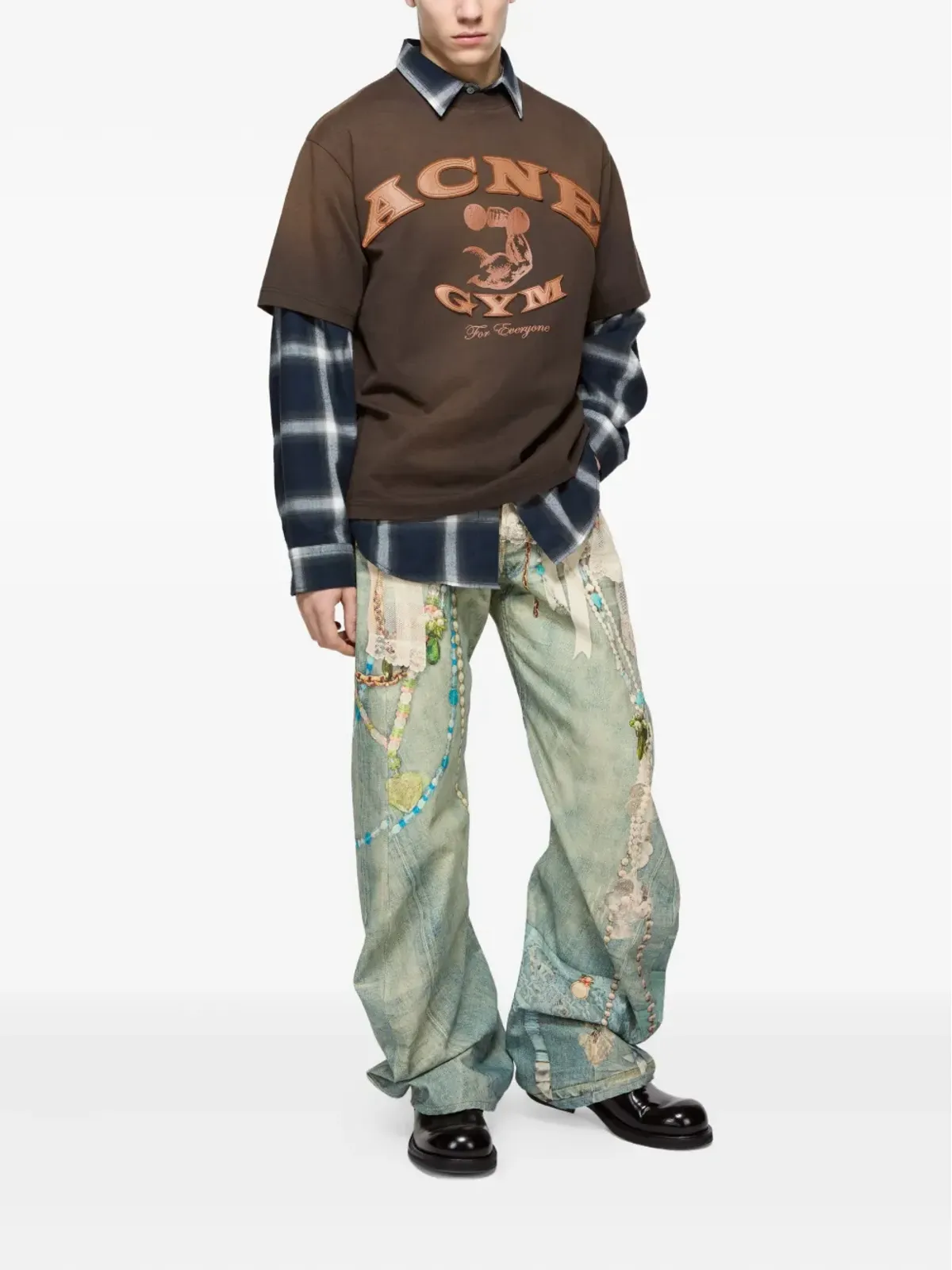 Acne Studios ロゴアップリケ Tシャツ - 画像3