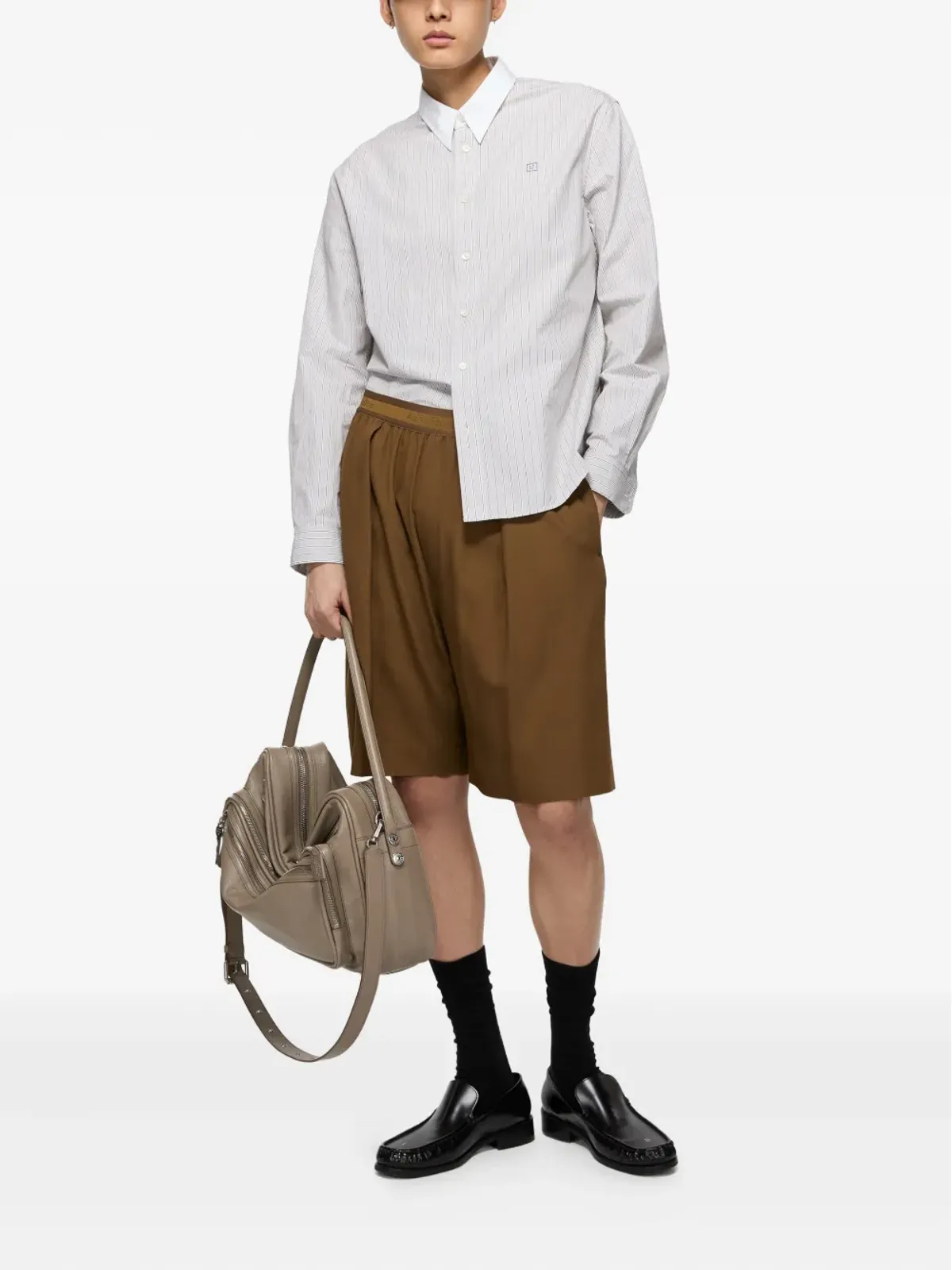 Acne Studios プリーツ入りワイドショートパンツ - 画像2