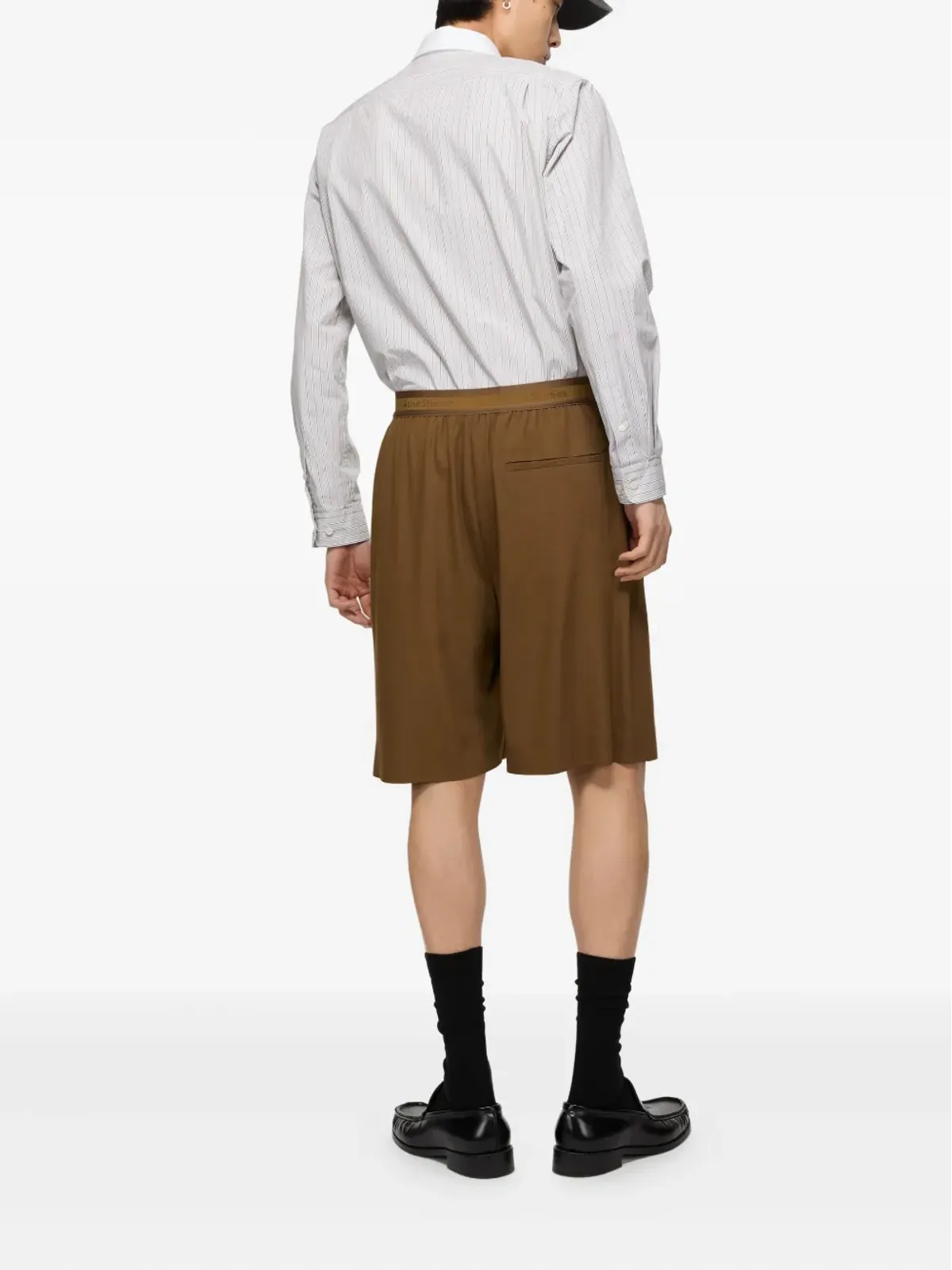 Acne Studios プリーツ入りワイドショートパンツ - 画像3