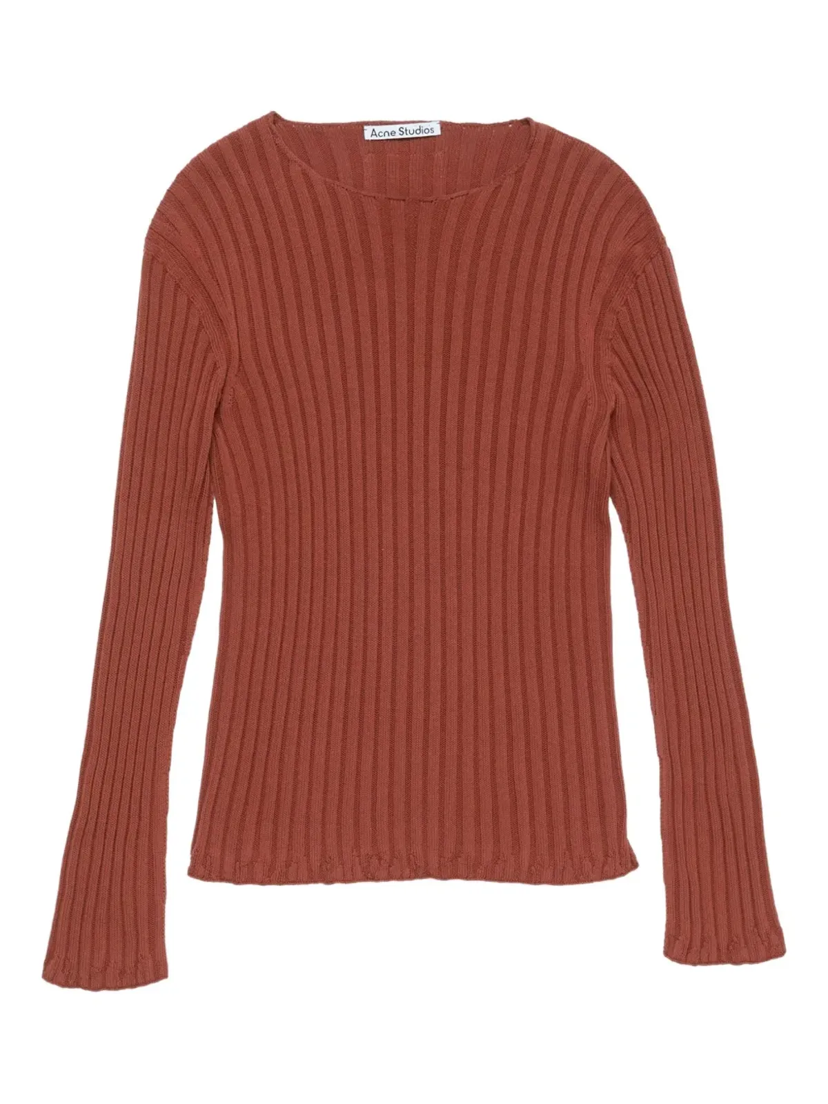Acne Studios リブ編みコットンセーター - 画像1