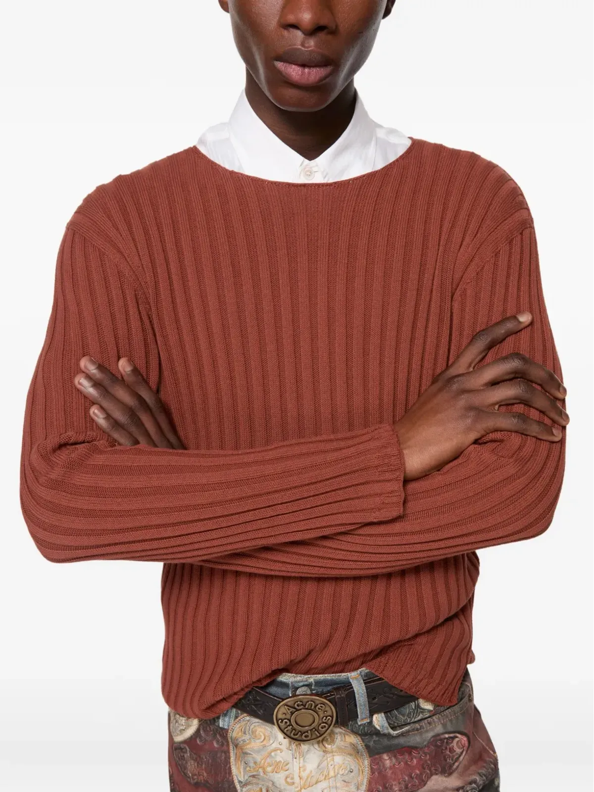 Acne Studios リブ編みコットンセーター - 画像5