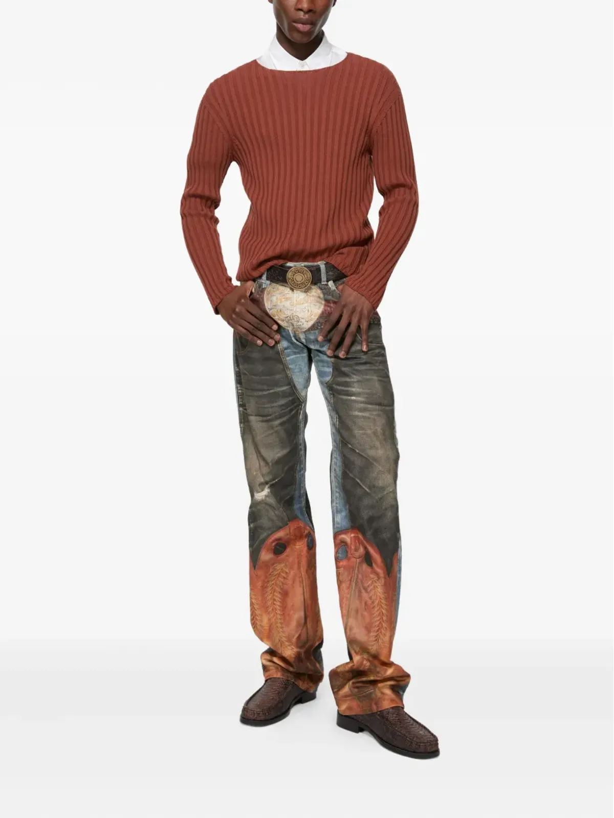 Acne Studios リブ編みコットンセーター - 画像2