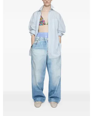 Acne Studios トロンプ・ルイユパンツ - ブルー - サムネイル2