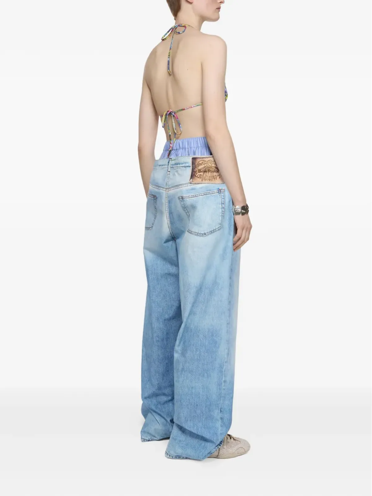 Acne Studios トロンプ・ルイユパンツ - ブルー - 画像4