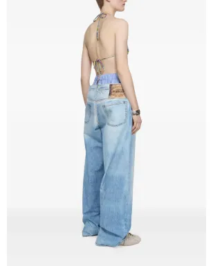 Acne Studios トロンプ・ルイユパンツ - ブルー - サムネイル4