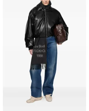 Acne Studios パッド入りレザージャケット - サムネイル2
