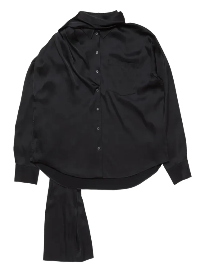 Acne Studios Acne Studios レイヤードサテン ブラウスの商品画像