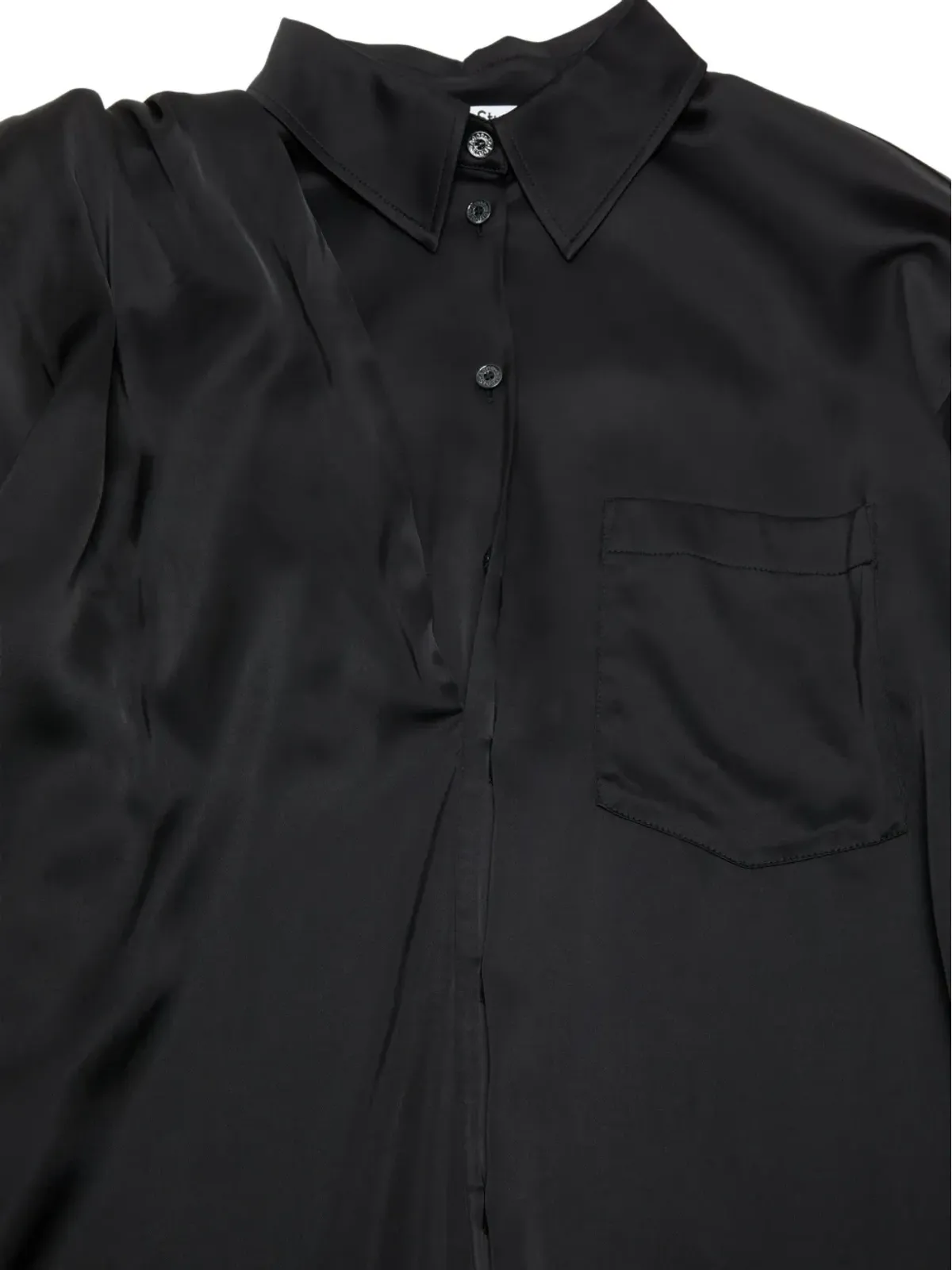 Acne Studios レイヤードサテン ブラウス - 画像5