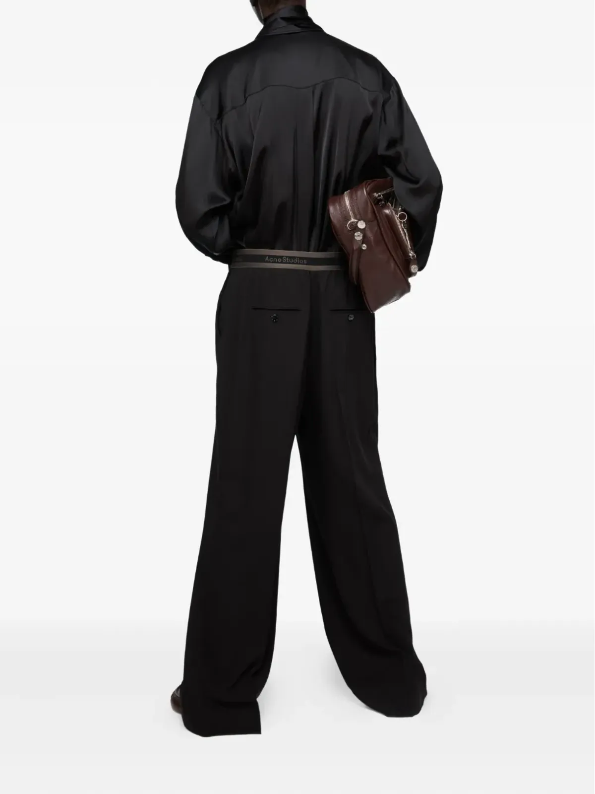 Acne Studios レイヤードサテン ブラウス - 画像3