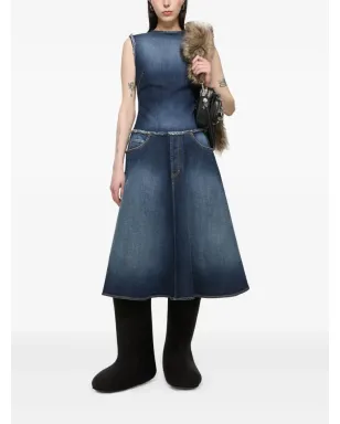 Acne Studios ロゴディテール フェルトブーツ - サムネイル4
